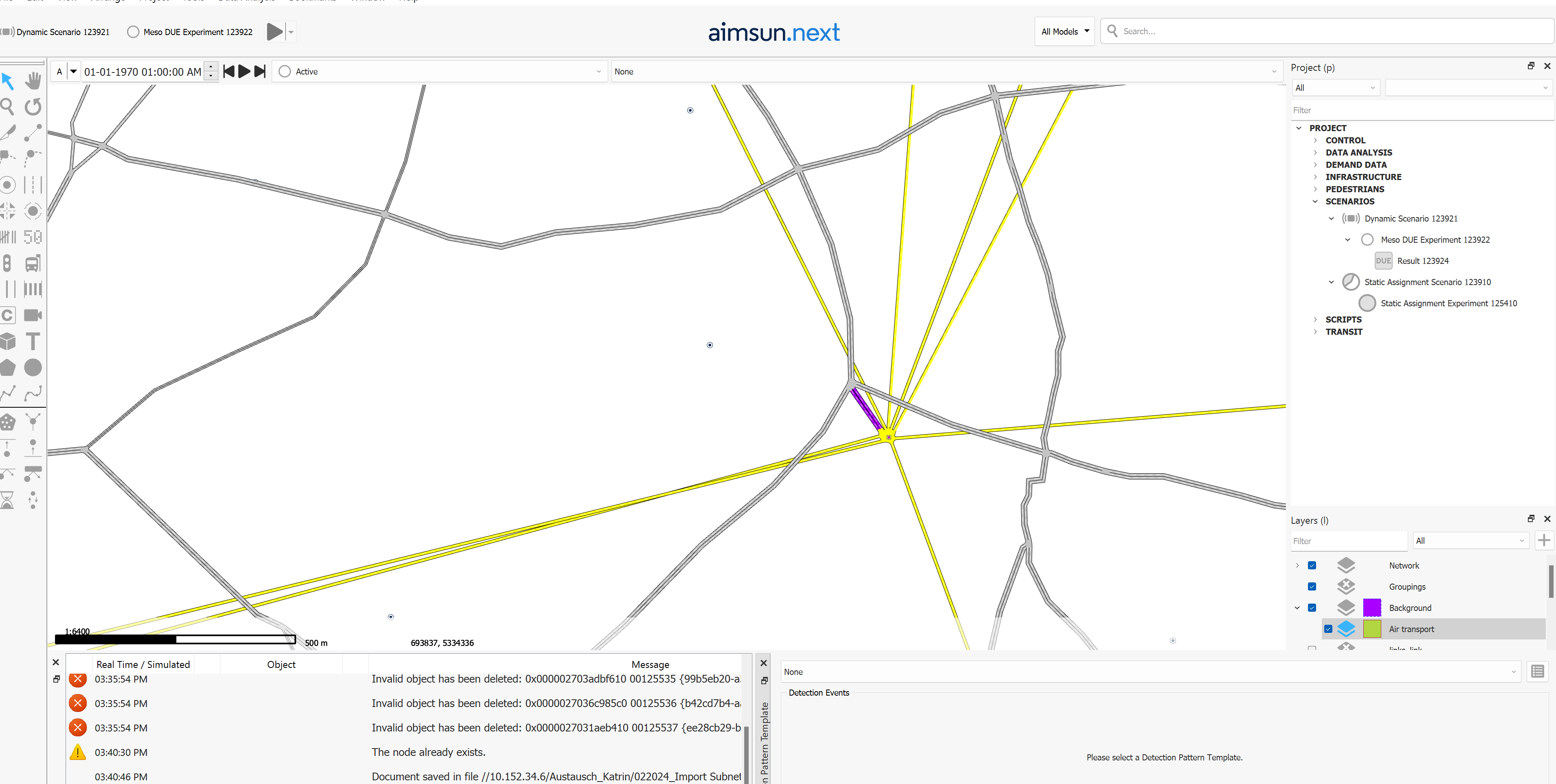 AMIUS network screenshot